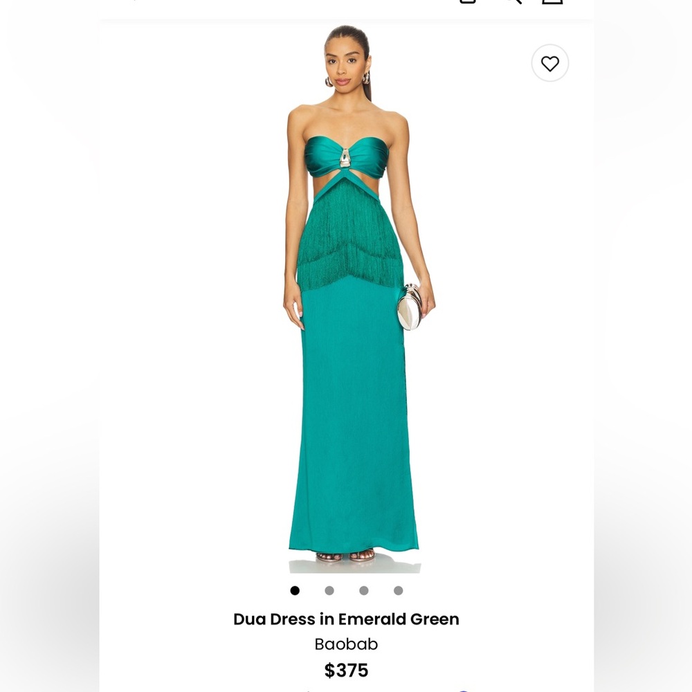 Baobab dress emerald green